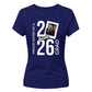 Personalised 2026 Graduation Ladies T-Shirt Custom Photo