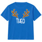 Personalised Reindeer Antler Name Christmas Kids T-Shirt