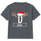 Personalised Santa Antler Initial Christmas Kids T-Shirt