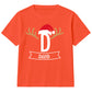 Personalised Santa Antler Initial Christmas Kids T-Shirt