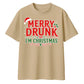 Merry Drunk I'm Christmas Slogan Graphic Christmas Oversized T-Shirt