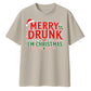 Merry Drunk I'm Christmas Slogan Graphic Christmas Oversized T-Shirt