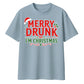 Merry Drunk I'm Christmas Slogan Graphic Christmas Oversized T-Shirt