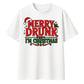 Merry Drunk I'm Christmas Slogan Graphic Christmas Oversized T-Shirt