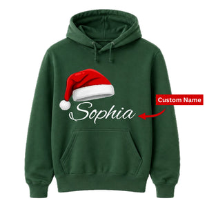 Personalised script name custom Christmas Unisex Hoodie