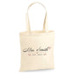 Personalised script name established year canvas Tote Bag