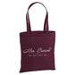 Personalised script name established year canvas Tote Bag