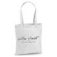 Personalised script name established year canvas Tote Bag
