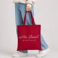Personalised script name established year canvas Tote Bag
