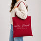 Personalised script name established year canvas Tote Bag