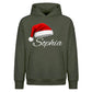 Personalised script name festive Christmas Oversized Hoodie