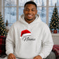 Personalised script name festive Christmas Oversized Hoodie