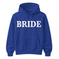 Personalised Script Name Overlay Top Bride Unisex Hoodie