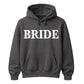 Personalised Script Name Overlay Top Bride Unisex Hoodie