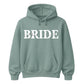 Personalised Script Name Overlay Top Bride Unisex Hoodie