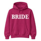 Personalised Script Name Overlay Top Bride Unisex Hoodie