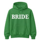 Personalised Script Name Overlay Top Bride Unisex Hoodie