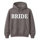 Personalised Script Name Overlay Top Bride Unisex Hoodie