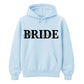 Personalised Script Name Overlay Top Bride Unisex Hoodie