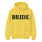 Personalised Script Name Overlay Top Bride Unisex Hoodie