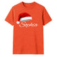 Personalised script name santa hat Christmas Unisex T-Shirt