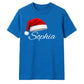 Personalised script name santa hat Christmas Unisex T-Shirt