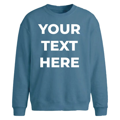 Personalised Slogan Printed Everyday Oversized Sweatshirt