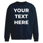 Personalised Slogan Printed Everyday Oversized Sweatshirt