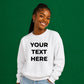 Personalised Slogan Printed Everyday Oversized Sweatshirt