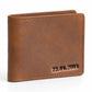 Personalised Special Date Engraved Leather Bifold wallet