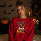 Personalised spooky initial Halloween Unisex Sweatshirt