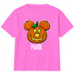Personalised Name spooky pumpkin face Halloween Kids T-Shirt