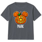 Personalised Name spooky pumpkin face Halloween Kids T-Shirt