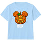 Personalised Name spooky pumpkin face Halloween Kids T-Shirt