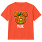 Personalised Name spooky pumpkin face Halloween Kids T-Shirt