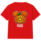 Personalised Name spooky pumpkin face Halloween Kids T-Shirt