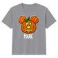 Personalised Name spooky pumpkin face Halloween Kids T-Shirt