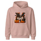 Personalised spooky tree initial name Halloween Kids Hoodie