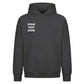 Personalised text fonts and custom layout Oversized Hoodie