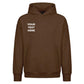 Personalised text fonts and custom layout Oversized Hoodie