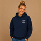 Personalised text fonts and custom layout Oversized Hoodie