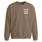 Personalised text fonts print trendy oversized sweatshirt