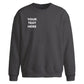 Personalised text fonts print trendy oversized sweatshirt