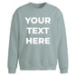 Personalised text fonts print trendy oversized sweatshirt