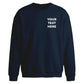 Personalised text fonts print trendy oversized sweatshirt