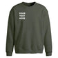 Personalised text fonts print trendy oversized sweatshirt