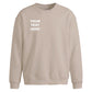Personalised text fonts print trendy oversized sweatshirt