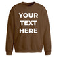 Personalised text fonts print trendy oversized sweatshirt
