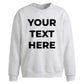 Personalised text fonts print trendy oversized sweatshirt