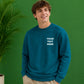 Personalised text fonts print trendy oversized sweatshirt